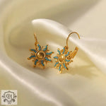 18K Gold Sun Drop Earrings - QH Clothing