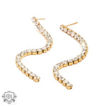 18K Gold Tassel Drop Earrings - QH Clothing