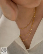 18K Gold Triple-layer Necklace - QH Clothing