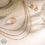 18K Gold Triple-layer Necklace - QH Clothing