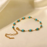 18K Gold & Turquoise Versatile Bracelet - QH Clothing