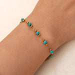 18K Gold & Turquoise Versatile Bracelet - QH Clothing