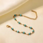 18K Gold & Turquoise Versatile Bracelet - QH Clothing