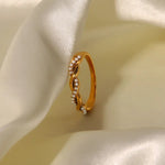 18K Gold Twist Design Ring - QH Clothing