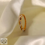 18K Gold Twist Design Ring - QH Clothing