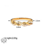 18K Gold Twist Design Ring - QH Clothing