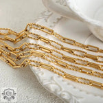 18K Gold Twisted Chain Necklace and Bracelet - QH Clothing