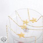 18K Gold Versatile Flower Pendant Necklace - QH Clothing