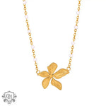 18K Gold Versatile Flower Pendant Necklace - QH Clothing