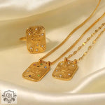 18K Gold Vintage Snake Pendant Necklace - QH Clothing