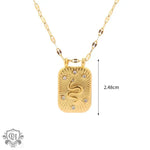 18K Gold Vintage Snake Pendant Necklace - QH Clothing