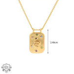 18K Gold Vintage Snake Pendant Necklace - QH Clothing