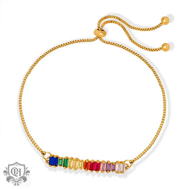 18K gold noble and dazzling zircon design light luxury style anklet - QH Clothing