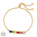 18K gold noble and dazzling zircon design light luxury style anklet - QH Clothing