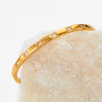 18K gold exquisite and noble zircon design bracelet - QH Clothing