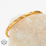 18K gold exquisite and noble zircon design bracelet - QH Clothing