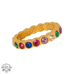 18K Gold Zircon Delight Ring - QH Clothing