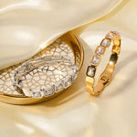 18K gold exquisite and dazzling zircon design light luxury style bracelet - QH Clothing