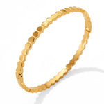 18K gold retro fashionable zircon design versatile bracelet - QH Clothing