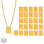 18K Personalized Square Letter Necklace - QH Clothing