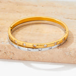 18K gold exquisite and noble zircon design bracelet - QH Clothing