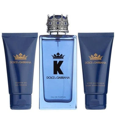Dolce & Gabbana K Gift Set 100ml EDT + 50ml Aftershave Balm + 50ml Shower Gel - QH Clothing