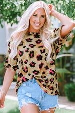 Boyfriend Leopard Print Loose T Shirt