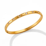18K gold exquisite and noble zircon design bracelet - QH Clothing