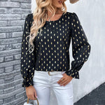 Autumn Long Sleeved Shirt Black Gilding Shirt Women - Quality Home Clothing| Beauty