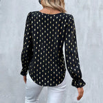 Autumn Long Sleeved Shirt Black Gilding Shirt Women - Quality Home Clothing| Beauty