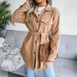 Autumn Winter Single Breasted Woolen Coat Outerwear   Women Clothing - Quality Home Clothing| Beauty