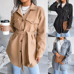 Autumn Winter Single Breasted Woolen Coat Outerwear   Women Clothing - Quality Home Clothing| Beauty