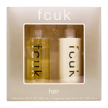 FCUK FCUK Her Presentset 250ml Body Lotion + 250ml Fragrance Mist