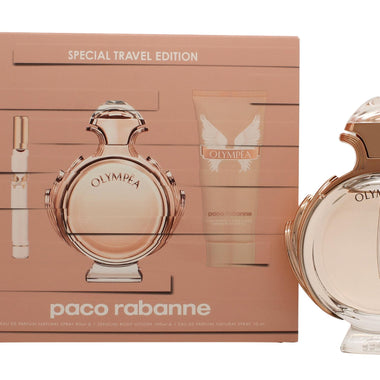 Paco Rabanne Olympea Presentset 80ml EDP + 100ml Body Lotion + 10ml EDP Travel Spray