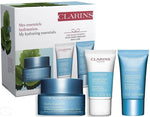 Clarins Hydra-Essential Gift Set 50ml Face Cream + 15ml Face Mask + 15ml Exfoliating Cream + Toiletry Kit - QH Clothing
