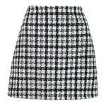 Classic Woolen High Waist Skirt Retro Well Plaid A- Line Skirt - Quality Home Clothing| Beauty