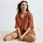 ​Cotton Summer Lounge Pajama Set -  QH Clothing