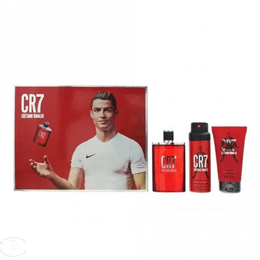 Cristiano Ronaldo CR7 Fearless Gift Set 100ml EDT + 150ml Shower Gel + 150ml Body Spray - QH Clothing