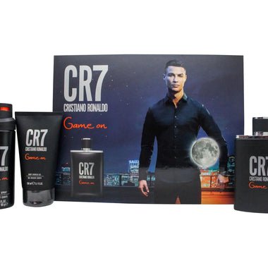 Cristiano Ronaldo CR7 Game On Gift Set 100ml EDT Spray + 150ml Shower Gel + 150ml Body Spray - Quality Home Clothing| Beauty