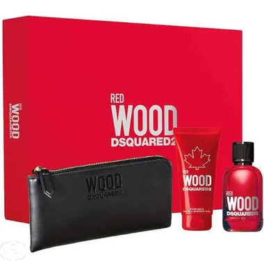 DSquared² Red Wood Gift Set 100ml EDT + 150ml Body Lotion - QH Clothing