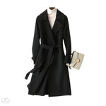 Double-Faced Woolen Goods Cashmere Coat Mid-Length Slim Fit Slimming Hepburn Woolen Coat - Quality Home Clothing| Beauty