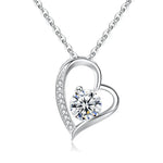Elegant Diamond Heart Gift Box Necklace for an Amazing Mom -  QH Clothing