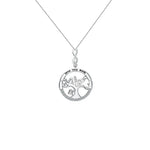 Elegant Diamond Tree of Life Pendant Necklace in Gift Box -  QH Clothing