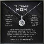 Elegant Lunar Diamond Pendant Necklace for Beloved Mother -  QH Clothing