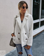 Fall Winter Button Blazer Collar Pocket Women Blouse - Quality Home Clothing| Beauty