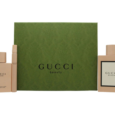 Gucci Bloom Gift Set 100ml EDP + 100ml Body Lotion + 10ml EDP - Quality Home Clothing| Beauty