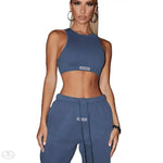Halter Top and High-Waisted Drawstring Pants - Quality Home Clothing | Beauty