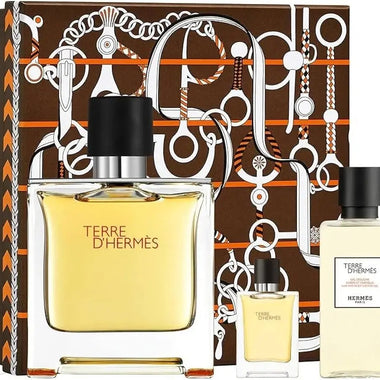 Hermès Terre d'Hermès Gift Set 75ml EDP + 40ml Shower Gel + 5ml EDP - QH Clothing