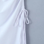 High Waist Drawstring Skirt Women Spring Summer Slim Slimming Asymmetric Sheath Dress - Quality Home Clothing| Beauty