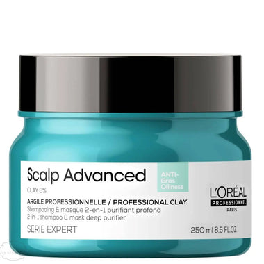 L'Oreal Scalp Advanced Anti-Oiliness 2-In-1 Deep Purifier Clay 250ml - QH Clothing